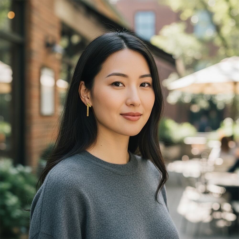 3/$25 - Zoetik Gold Bar Drop Earrings (Geometric)